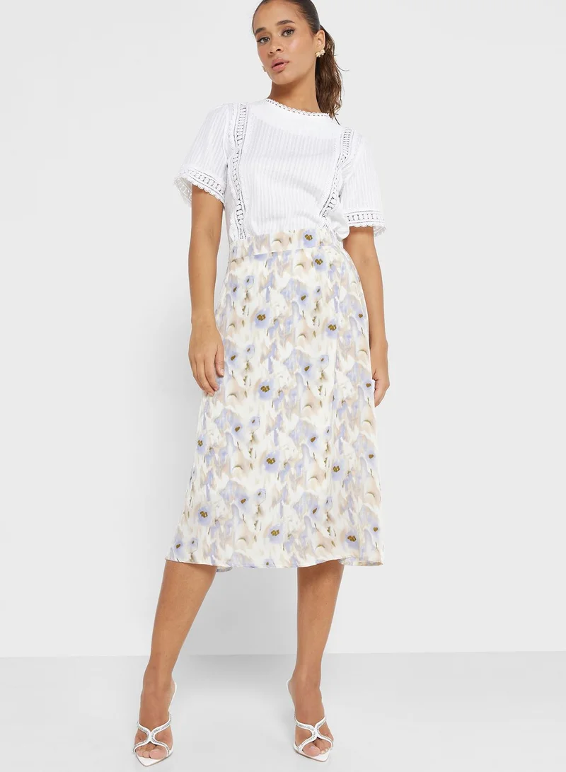 ELLA Floral Print Skirt