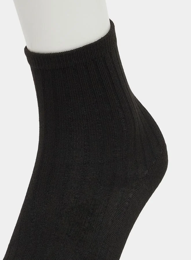 Styli Styli Set of 4 - Solid Ankle Socks