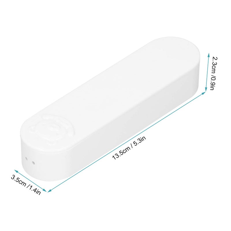 Zerodis Cotton Swab Box, Cartoon Bear Pattern Mini Travel Swab Case Unique Keepsake Trinket Box with Cover for Home Office(White) - Image 5