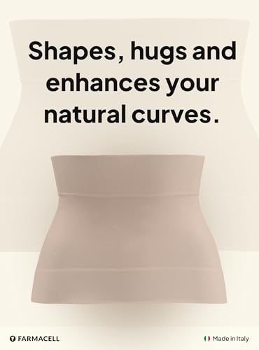Farmacell 605 (Nude, S) Waist Cincher for Women, Seamless Tummy Control Shapewear, Made in Italy - Image 2