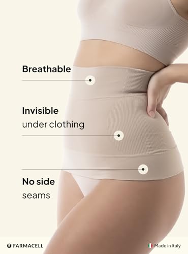 Farmacell 605 (Nude, S) Waist Cincher for Women, Seamless Tummy Control Shapewear, Made in Italy - Image 4