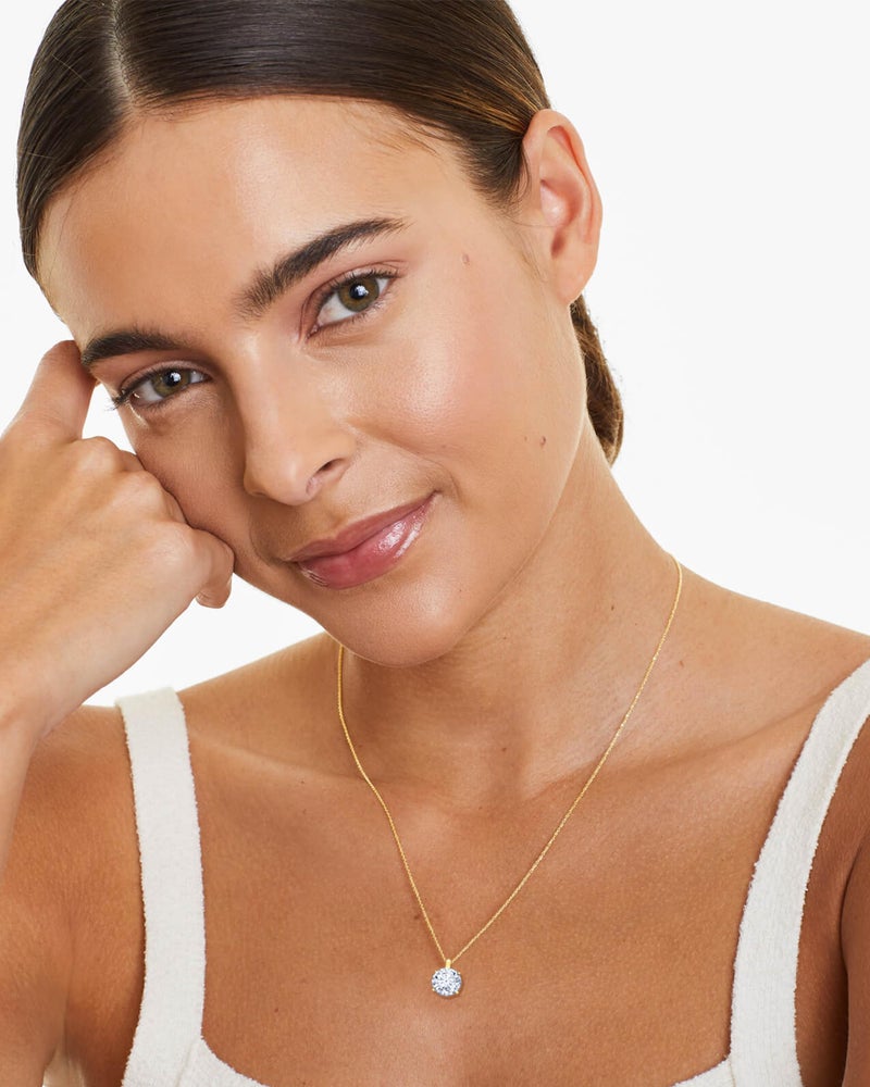 MIDDLUX Silver Necklace for Women, Jewelry for Women, Silver Jewelry, Diamond Necklaces, Silver Necklace, Crystal Necklace, Pendant Necklace - Image 3