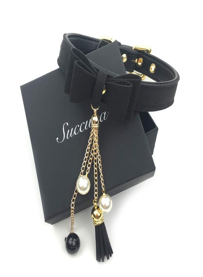 Succuba Bell Choker Collar Necklace Lolita Bow Collar Cat Kitty Velvet Necklace (T) - Image 2