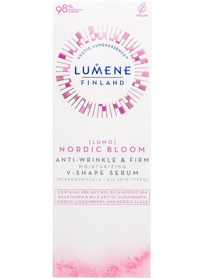 [Lumo] Nordic Bloom Anti-Wrinkle & Firm Moisturizing V-Shape Face Serum - Hydrating Serum To Help Visibly Reduce Fine Lines + Wrinkles - Infused With Nordic Lingonberry Extract (30 Ml)