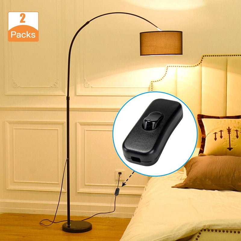 PLUSPOE 2Pack Inline Cord Switch, On/Off Lamp Control Appliance Switch for Bedroom Table Lamp Cord Desk LED Lights - Image 3