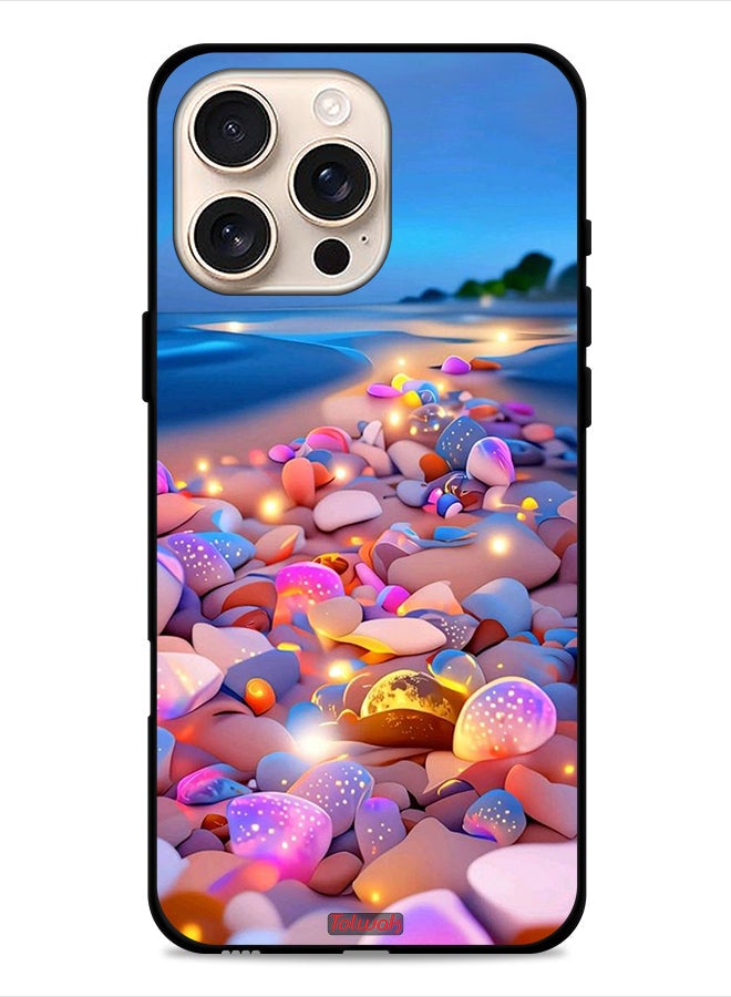 Tolwak Apple iPhone 16 Pro Protective Case Cover Stones Art - Image 1