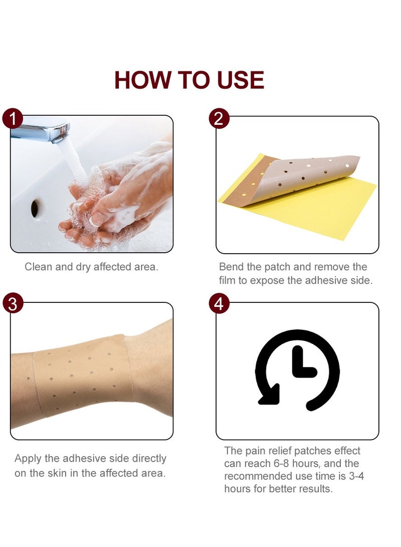 Sumifun Porous Adhesive Plaster For Pain Relief Pain Relieving Patch for Back Pain Joint And Muscle, Plaster Natural Herbal Patches, Ultra Strength Tiger Balm Patches For Muscle Joint Of Knee Shoulder Neck - Image 4