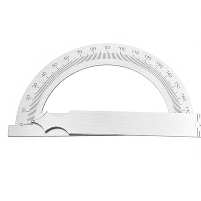 0-180 Degree Stainless Steel Protractor Goniometer Angle Finder Gauge 15cm Ruler 80 * 120mm - Image 4