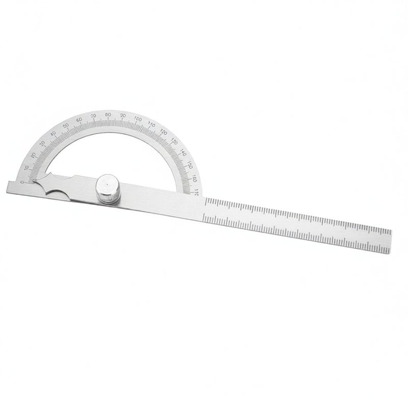 0-180 Degree Stainless Steel Protractor Goniometer Angle Finder Gauge 15cm Ruler 80 * 120mm - Image 5