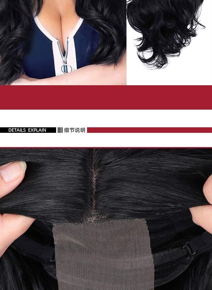 إستيل Eestelle Fashion باروكة دانتيل أمامية صغيرة للنساء. (أسود متوسط ​​فضفاض مموج) - Image 5