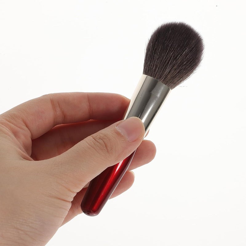 LABRIMP Compact Double-ended Makeup Brush Set 5pcs Wool Bristles Portable Travel Blush Eyeshadow Lip Brushes with Cosmetic Bag for Women Cosmetics Application - Image 4