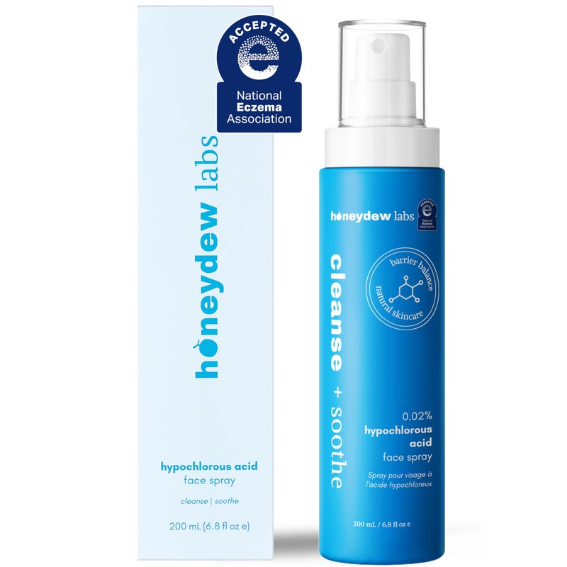 Honeydew Labs Hypochlorous Acid Spray â€“ Dermatologist Tested HOCl Facial Cleanser for Sensitive, Acne-Prone & Irritated Skin â€“ Soothes Redness, Eczema, Rashes & Itching â€“ Skin Repair Spray, 6.8 oz - Honeydew Labs - Image 1