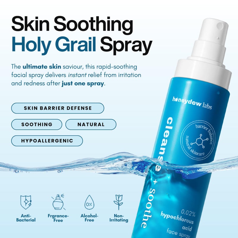 Honeydew Labs Hypochlorous Acid Spray â€“ Dermatologist Tested HOCl Facial Cleanser for Sensitive, Acne-Prone & Irritated Skin â€“ Soothes Redness, Eczema, Rashes & Itching â€“ Skin Repair Spray, 6.8 oz - Honeydew Labs - Image 2