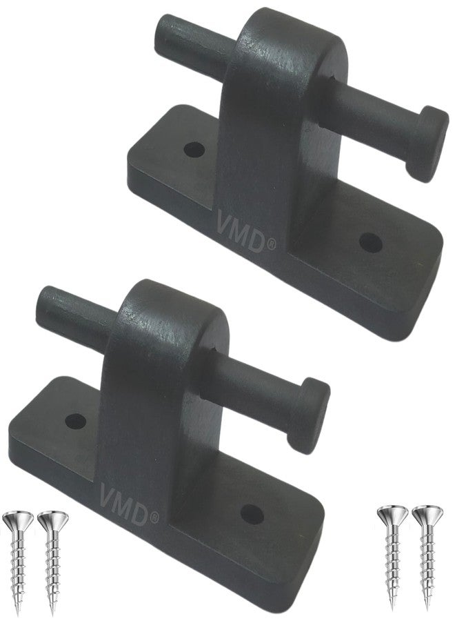 VMD PVC Water Tank Door Hinges (Black, Pack of 2) - Image 1