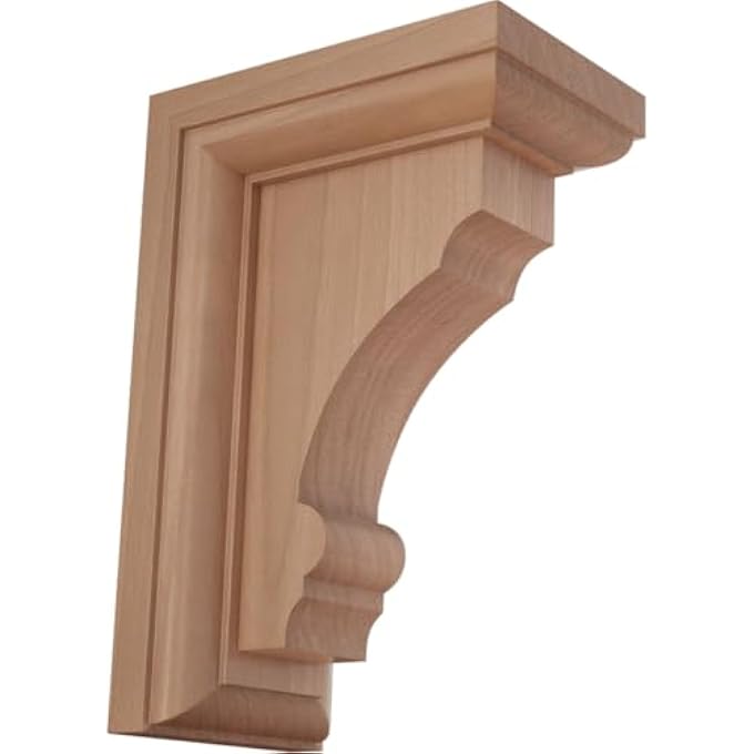 EKENA BKTW02X04X06TMCH 2 1/2" W X 4" D X 6" H SMALL THOMPSON WOOD BRACKET, CHERRY, 2.5 WX4 DX6 H INCH - Image 2