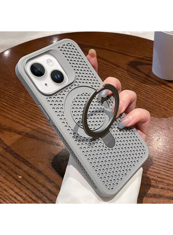 erorex Case For iPhone 13 Hollow Cooling Magsafe Phone Case with Holder - Image 1