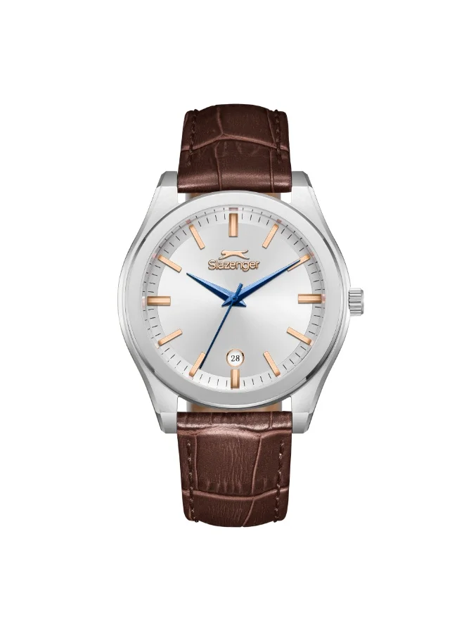 سلازنجر Men's Leather Date Watch SL.9.2486.1.05 - 41 mm