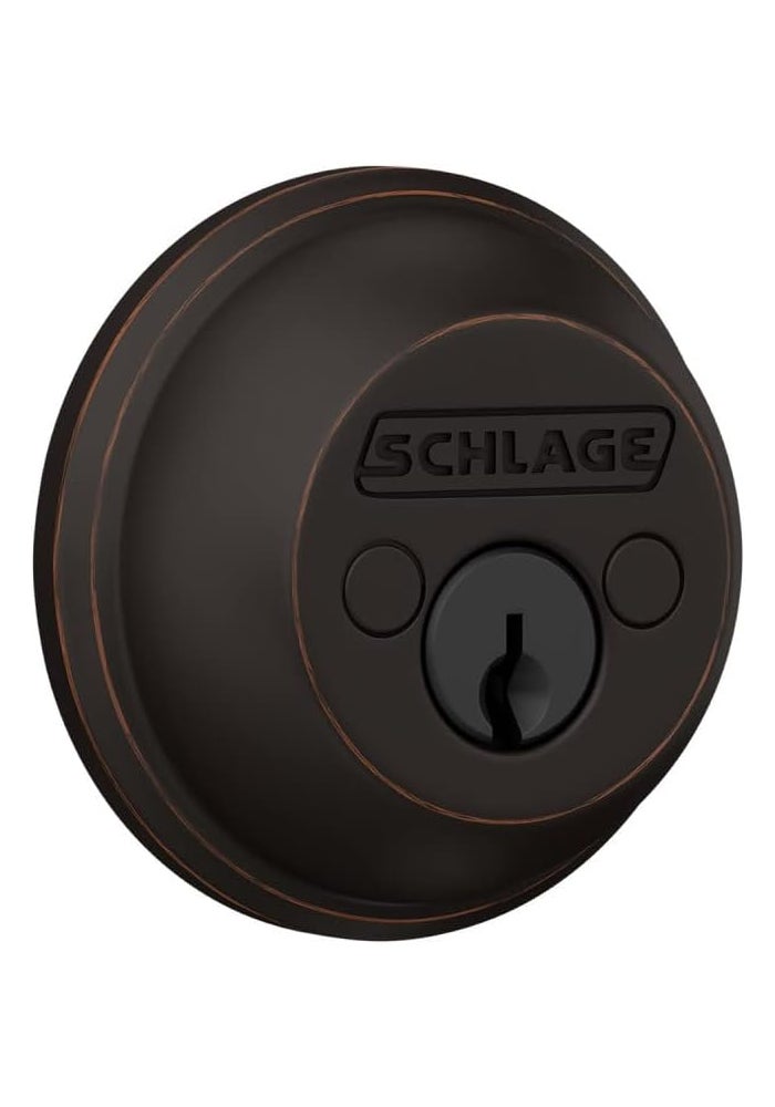 SCHLAGE B62N716 Aged Bronze Deadbolt - Keyed 2 Sides - Image 4
