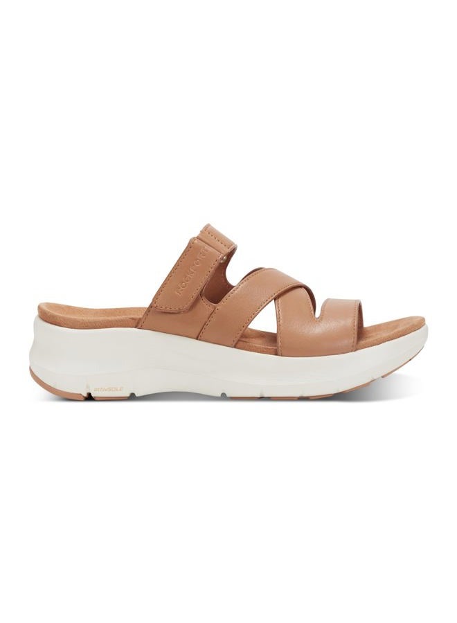Rockport Women's Qwyn Wedge Sandal, Medium Natural, 35 EU - Image 2