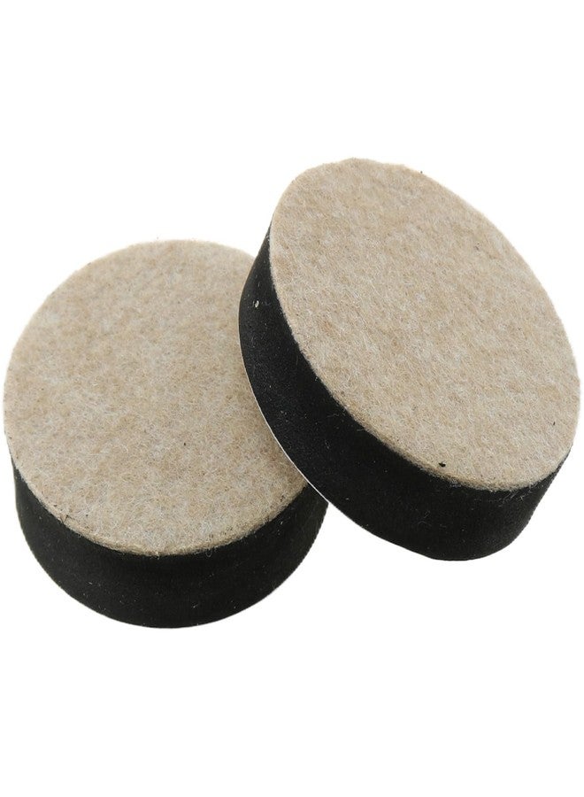 MEETOOT 8-Pack Self-Adhesive Furniture Bed Leg Risers, Round Table Foot Pads Raise 1/2 Inch Height with Felt Pads, Black - Image 3
