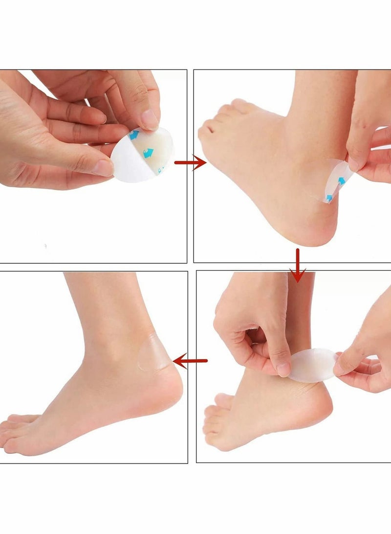 Excefore 10 Pcs Blister Plasters Heel Pad, Strips Shape Bandages, Toe Prevention,Blister for and Guard Skin, Faster Healing Wound - Image 4