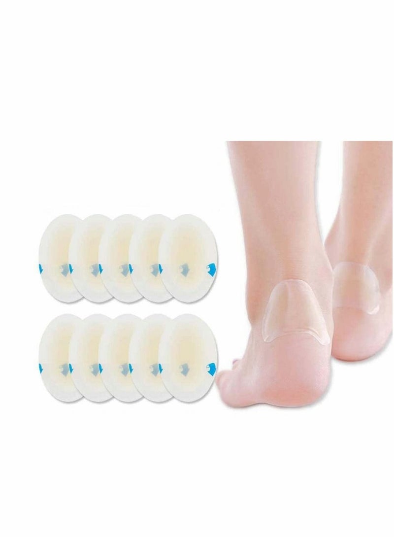 Excefore 10 Pcs Blister Plasters Heel Pad, Strips Shape Bandages, Toe Prevention,Blister for and Guard Skin, Faster Healing Wound - Image 1
