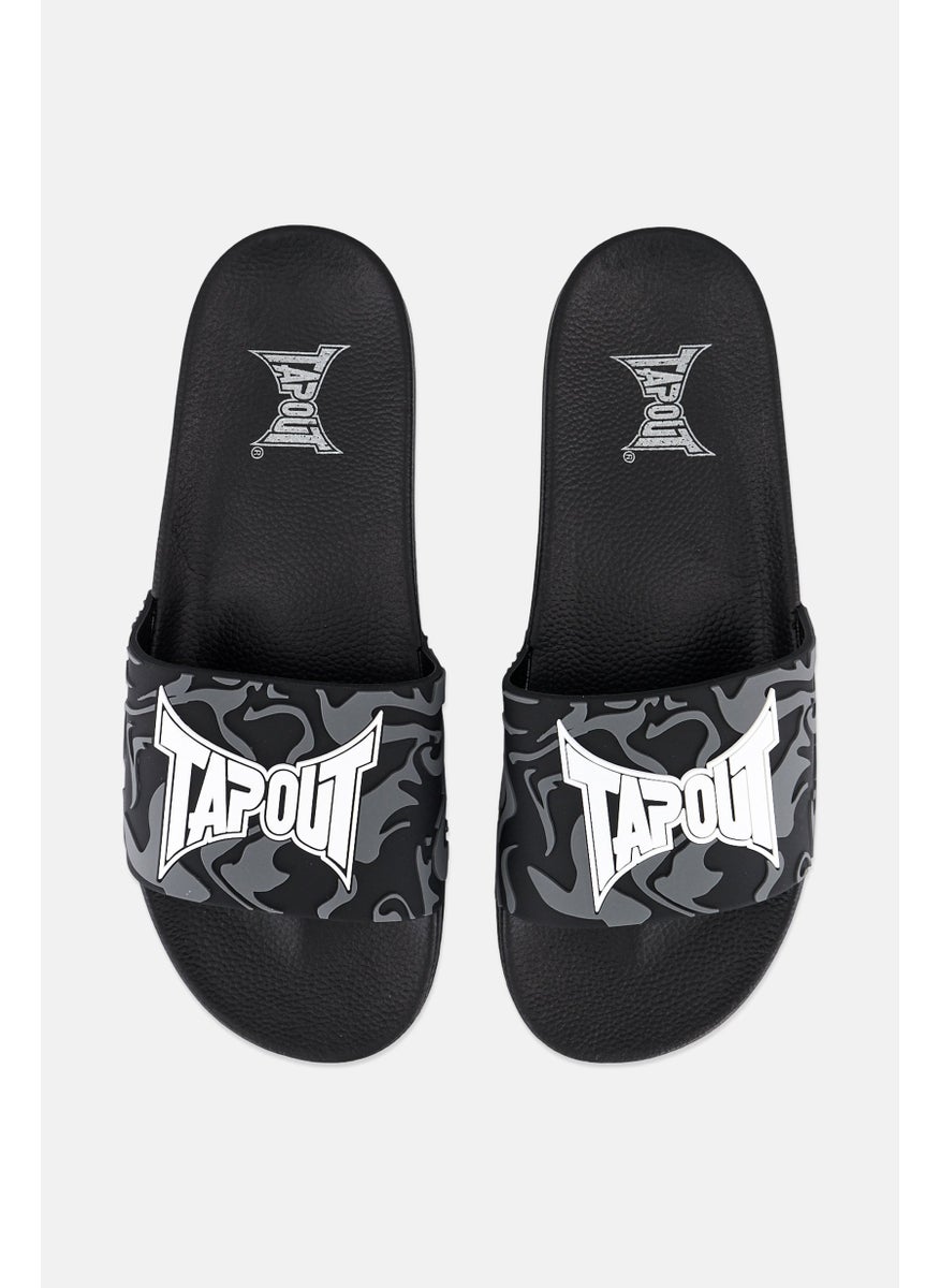 TapouT Men Brand Logo Slip On Slides, Multicolor  - Image 2