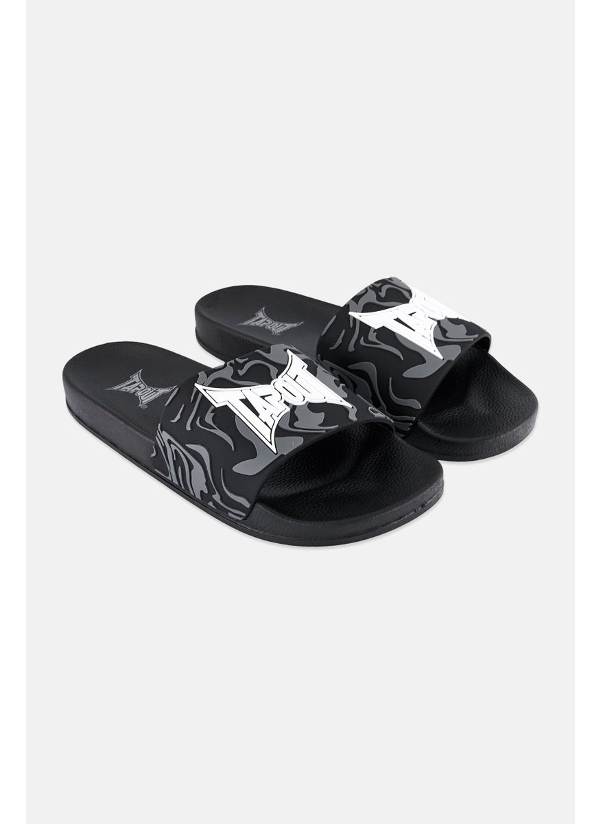 TapouT Men Brand Logo Slip On Slides, Multicolor  - Image 1