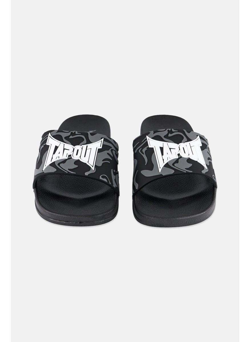 TapouT Men Brand Logo Slip On Slides, Multicolor  - Image 4