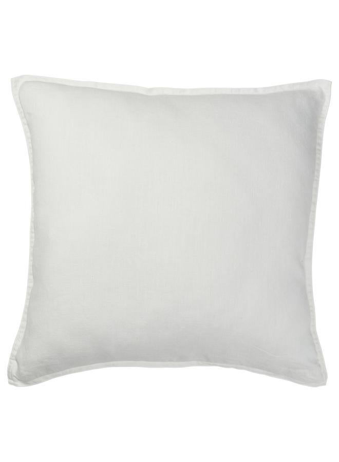 زبون غطاء وسادة، أبيض، 65×65 سم - Image 1