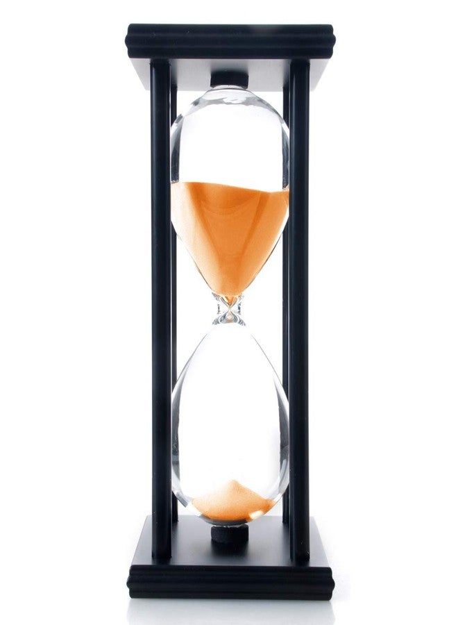 B BELLAWARE Bellaware 60 Minutes Hourglass, Wood Sand Timer, Orange - Image 2