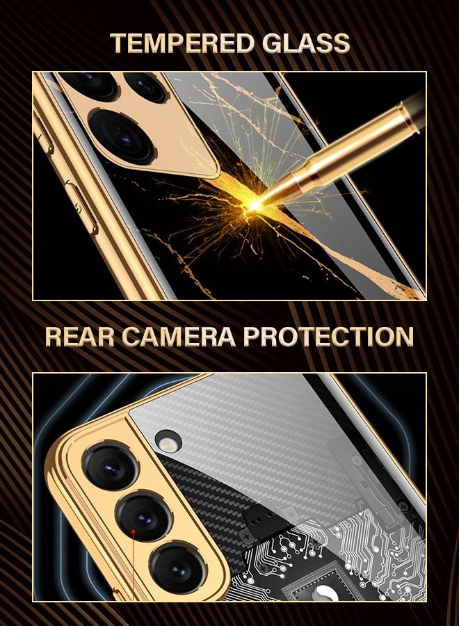 GROIC Samsung Galaxy S22 Ultra Case 6.8",Passing 21ft Drop Test, Shockproof Electroplated Protective Phone Case - Image 2
