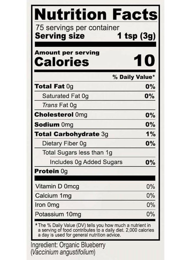 Anthony's Organic Blueberry Powder, 8 oz, Freeze Dried, Gluten Free, Non GMO - Image 3