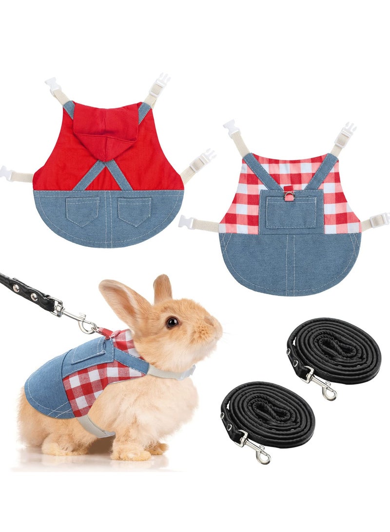 SOLARAE Rabbit Harness and Leash Bunny Stuff, Rabbit Walking Harness, Bunny Leash and Harness, Small Bunny Essentials, Bunny Rabbit Harness, with Leash for Kitten Puppy Small Pets Walking - Image 1
