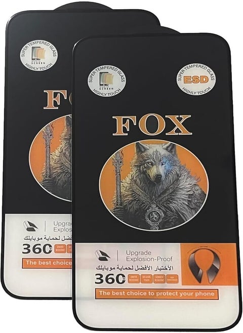 Fox Screen Protector Anti-Broken Screen For IPhone Mobile Screen, 2-Pack Tempered Glass, 9H Hardness, Full Coverage for iPhone 13 Pro Max/14 Pro Max Screen (IPhone 13 Pro Max)