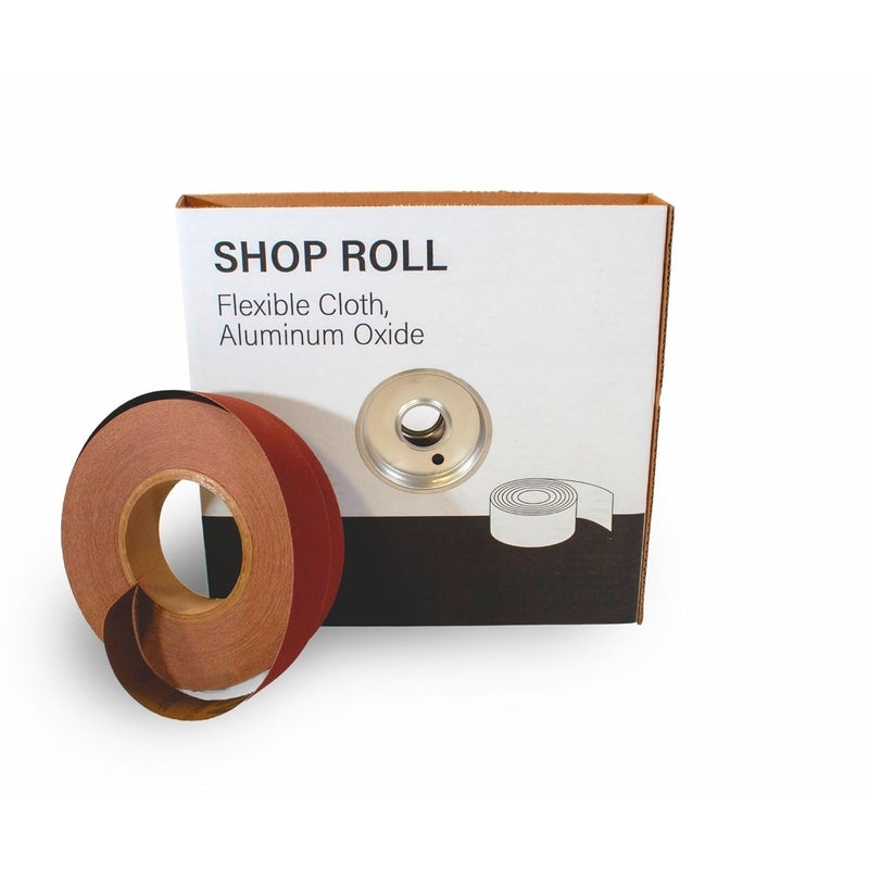 VSM 1-1/2" x 50yd (150'), 220 Grit (Very Fine) Aluminum Oxide Sanding Shop Roll, F-Weight Cotton Cloth Backed Sandpaper Roll for Hand Finishing, Woodworking, Metal Working, Polishing - Image 2