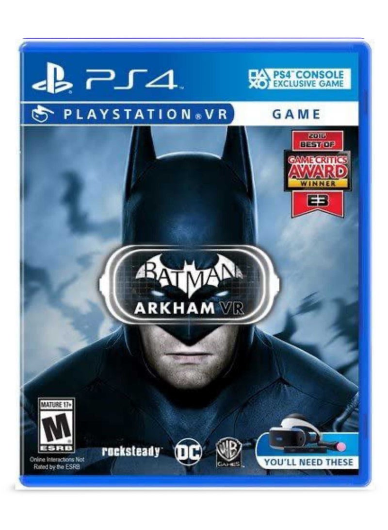 PlayStation Batman: Arkham VR PS4 Version - VR Action-Adventure Game - Image 1