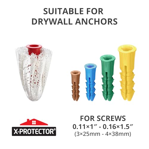 X-Protector Patches for Anchors - 20 PCS Standard Size - Loose Wall Anchor Fix Pad - Dry Wall Anchor Repair Pads - Plaster Wall Anchors - Wall Anchors Repair Patches to Keep Them in Place! - Image 5