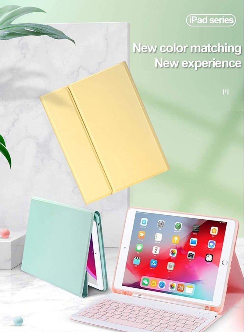 Y&D Keyboard Cover Compatible with iPad Pro 11 2020/2018+ Wireless 3.0 Bluetooth Slim Leather Smart for 2020/2018 (Yellow) - Image 4