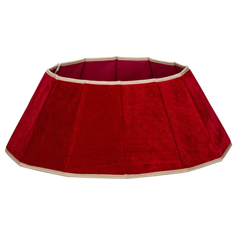 Blissun Christmas Tree Collar Velvet Foldable Christmas Tree Ring Christmas Tree Skirt for Artificial Christmas Trees Decoration