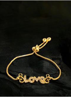 Just Peachy Just Peachy Women Gold-Plated Charm Bracelet, Elegant and Customizable Design, Adjustable Length, Hypoallergenic and Tarnish-Resistant, Features Unique Charms ,Perfect for Everyday  - Image 3