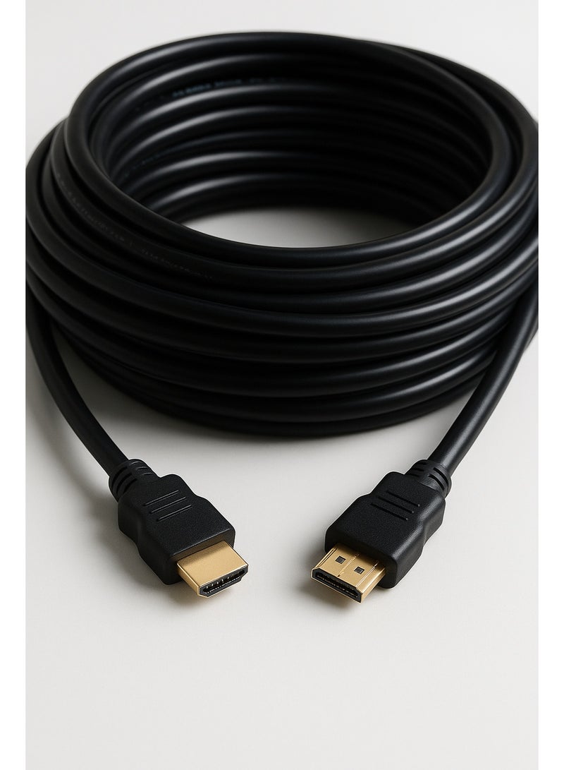 A premium 5-meter HDMI cable for high-definition audio and video transmission. Perfect for TVs, monitors, projectors, and gaming consoles. Supports stunning 4K resolution for ultra-clear viewing.  - Image 2