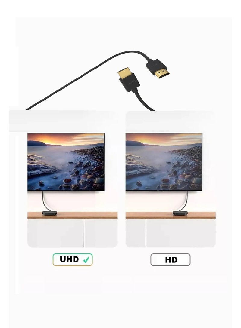 FUJISHKA A premium 5-meter HDMI cable for high-definition audio and video transmission. Perfect for TVs, monitors, projectors, and gaming consoles. Supports stunning 4K resolution for ultra-clear viewing. - Image 5