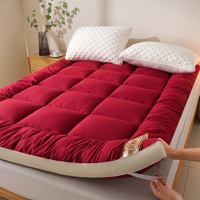 1pc Luxury Mattress Topper, Instant Warmth for Winter Cold Protection, Ultra-Soft, Comfortable, and ened Thermal Pad with Four-Corner Straps, Three-Dimensional Quilted Mattress Protector. Skin-Friendly, Breathable, and Fluffy, the Top Choice - Image 3
