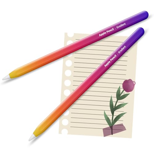 The Mujen Apple Pencil Skin [2 Pack] Ultra Thin 3M Premium Vinyl Cover Greenguard Gold Ink Apple Pencil Full wrap Cover Case Gradient Color – 2nd Generation (G08) - Image 1
