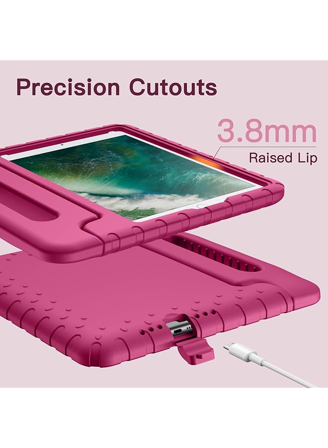 Jetech Kids Case For Ipad 9.7 Inch 6Th 5Th Generation 2018 2017 Ipad Air 2 1 9.7 2Nd 1St Gen 2014 2013 And Ipad Pro 9.7 2016 Shockproof Lightweight Tablet Cover With Handle Stand Plum - Image 5