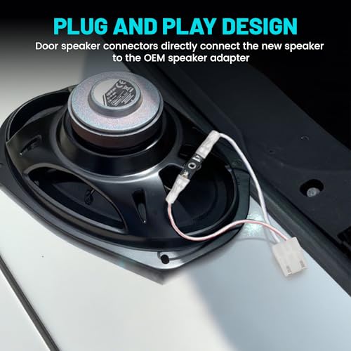 NuIth Car Door Speaker Wirng Harness Connector Adapter Select for Dodge Ram/Jeep Eagle Vehicles 1984-2002 Install Aftermarket Speaker Wire Plug 2PC - Image 3