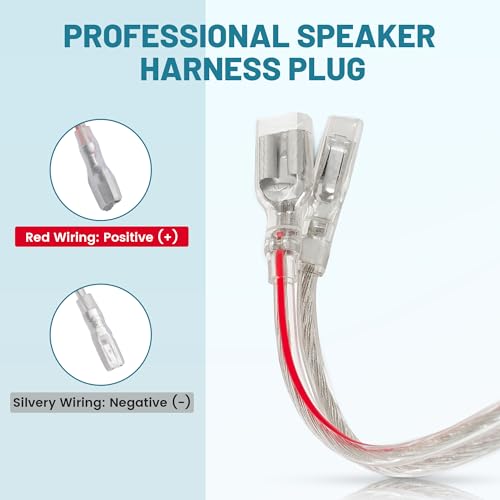 NuIth Car Door Speaker Wirng Harness Connector Adapter Select for Dodge Ram/Jeep Eagle Vehicles 1984-2002 Install Aftermarket Speaker Wire Plug 2PC - Image 4