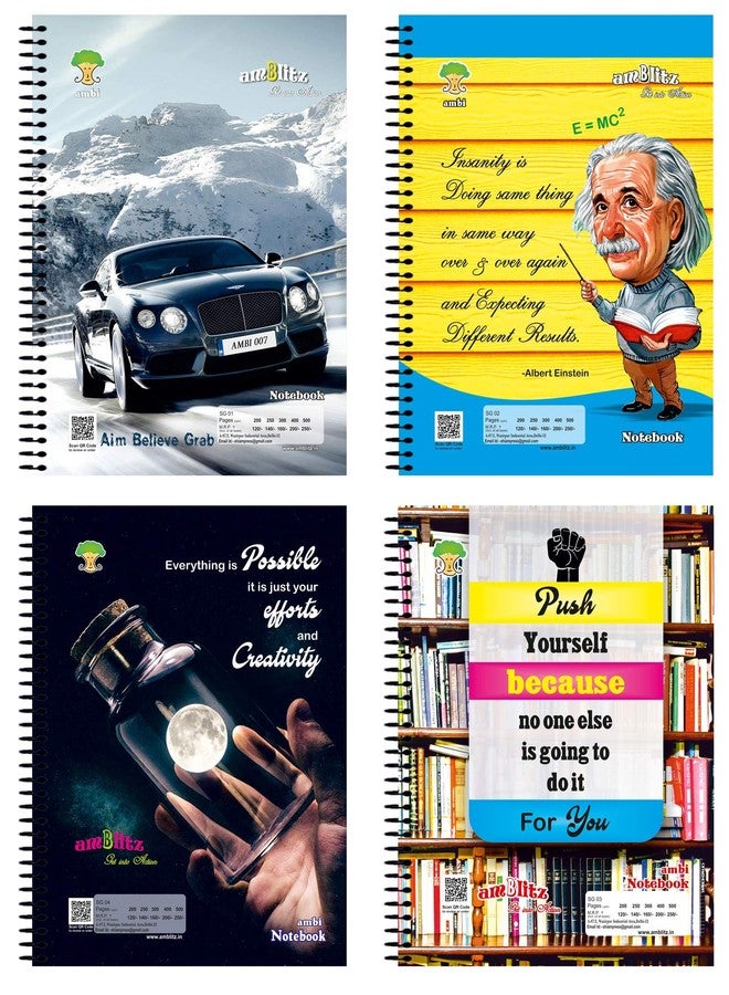 amblitz 6 Subject Notebook | 300 Pages - Ruled | 6-in-1 Master Notebook – Organize Your Subjects, Rule Your Semester | A4 Size | 70 GSM Thick | Color Index Partition - Image 4