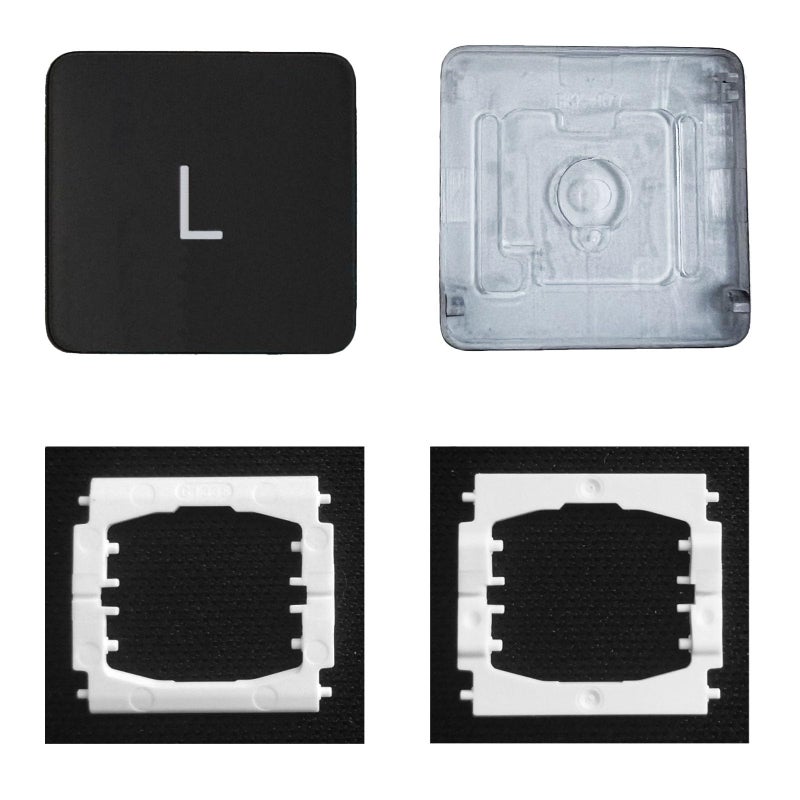 GRMTRV Replacement IndividualKey Cap and Hinges are Applicable for MacBook Pro A1706 A1707 A1708 Keyboard to Replace The Key Cap and Hinge (L) - Image 5